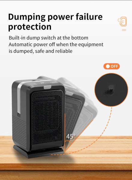 Proteção inteligente elétrica portátil do superaquecimento do interruptor do toque do calefator de fã 2000w
