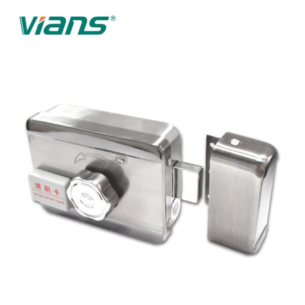 All In One Mute Electric Motor Lock Intelligent Nickel Plating Finish With Metal Gear