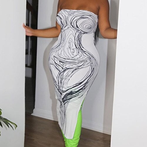 Одежда 3d европейца и Americanwomen s 2023 весен OEM maufactory напечатала материальное безрукавное изготовленное на заказ одеяние