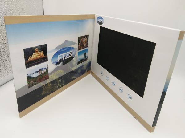 Switch Buttons Promotional Video Brochure Card With Sound Speakers