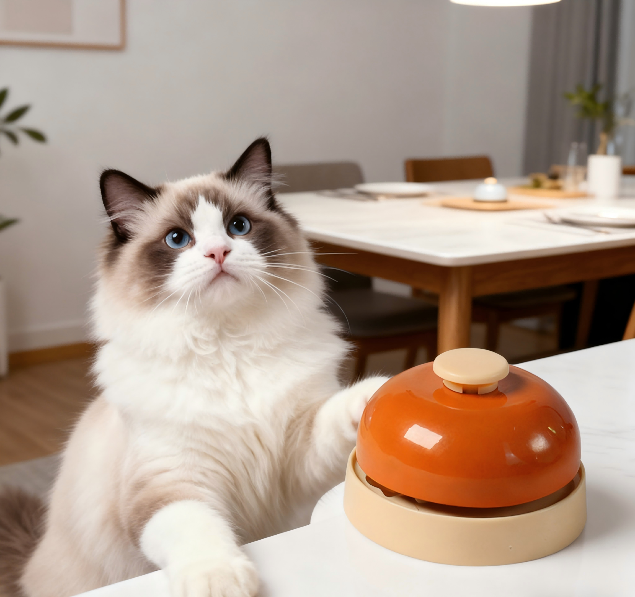 Durable Plastic Pet Bell Interactive Training Multiple Colors