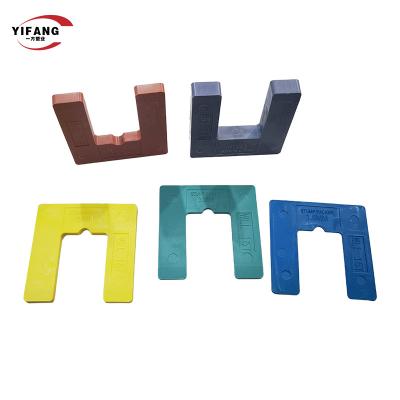 90x90mm Square Colourful 1mm Plastic Packers Construction Material