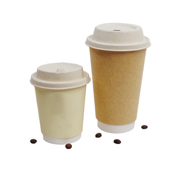 Gobelet en papier jetable à emporter en gros, personnalisé, biodégradable, pour boissons chaudes et froides, tasse à café