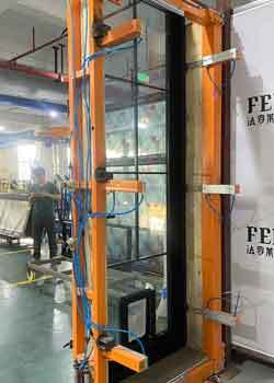 AS100 Series Aluminum Swing Door with French Grid Design, 6063-T5 Aluminum Alloy & Double-layer Tempered Glass