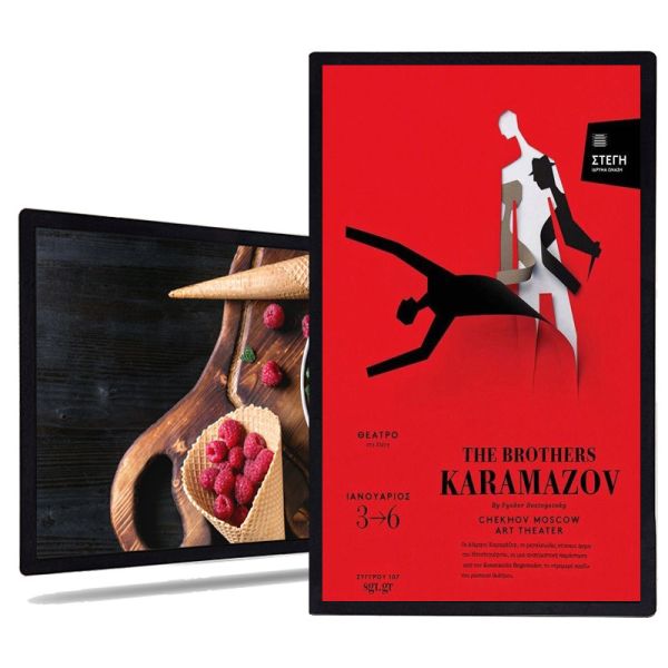 55 inch wall mount multimedia players indoor digital signage advertising screen