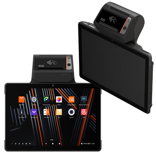 Qualcomm Hexa Core CPU Mobile POS With SIM MicroSD Slot Support 1.8V/3.0V Spanish Language Support