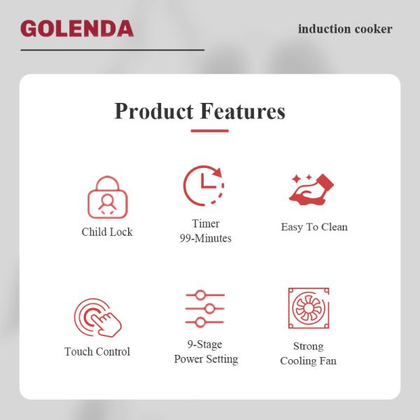 Полная сдвижная сенсорная операция индукционные горячие плиты с детским замком