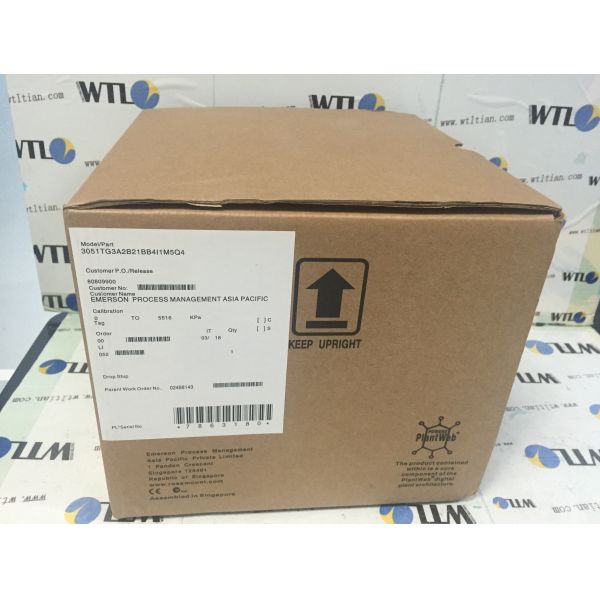 Rosemount 3051 Pressure Transmitter 3051TG3A2B21BB4I1M5Q4 0-5516KPA