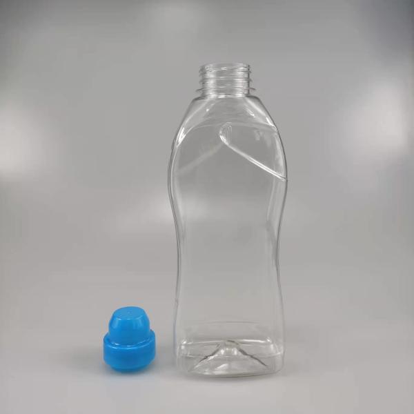 800 ml PET garrafa de limpeza de máquina de lavar com tampa de parafuso e impressão de logotipo personalizado
