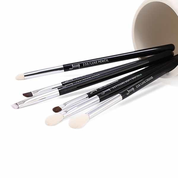 Aluminium Ferrule Eye Pencil Brush ODM Available Eyeshadow Brush Set