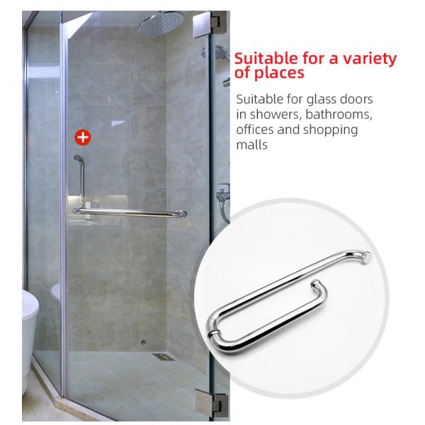 Прочная стеклянная дверная ручка из нержавеющей стали для дверей для душа сертифицирована ISO9001