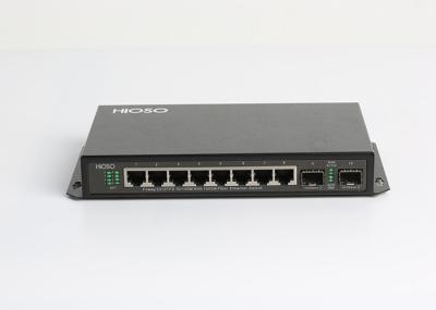 HiOSO Wall Mounting 1490nm Gigabit Ethernet Switch , Gigabit SFP Switch