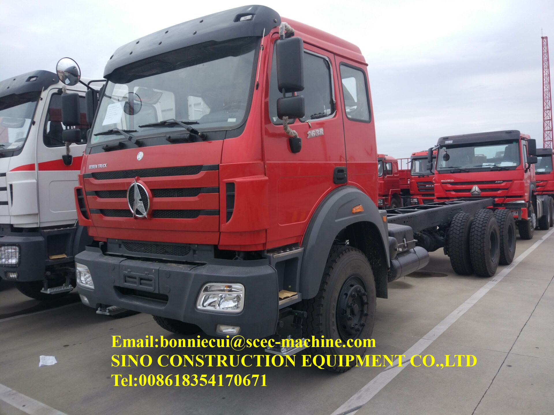 управлять руки сверхмощных Semi трейлеров 6x4 25ton 380hp левый