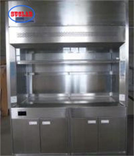 Armário de fumo de laboratório de aço inoxidável com fluxo de ar horizontal - 1 ano