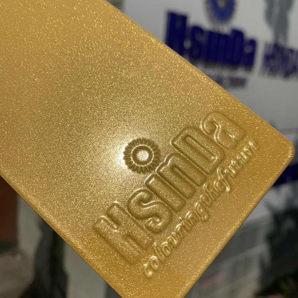 Покрытия краски порошка цвета золота Hsinda устойчивое металлического УЛЬТРАФИОЛЕТОВОЕ