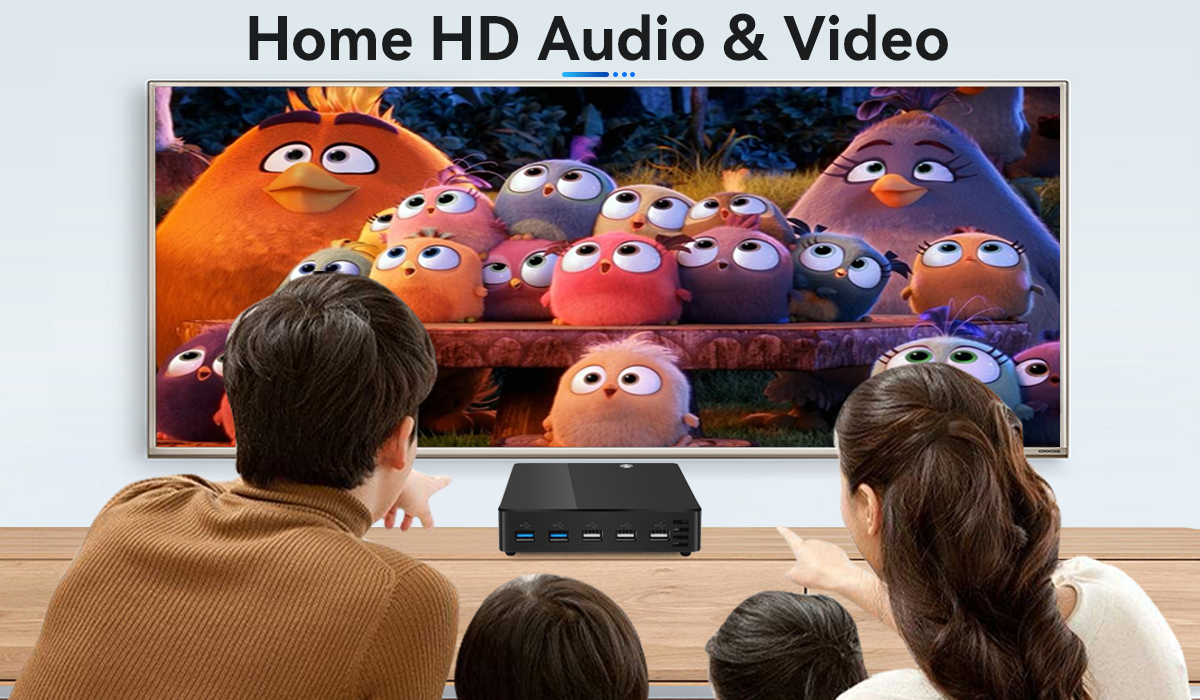 Intel Pentium 2117U Black Mini Computer With DDR3 RAM And Aluminum Chassis