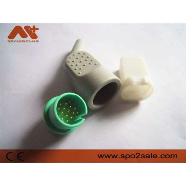 ECG/EKG connector compatible Spacelabs ECG/EKG cable with 17pin green color