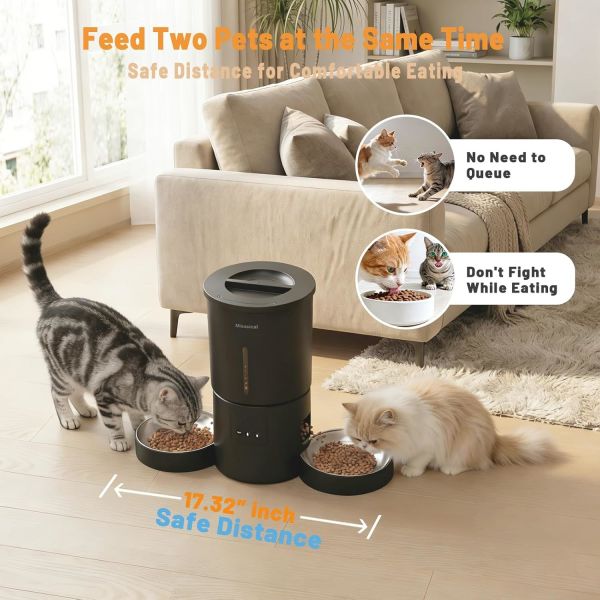 Large Capacity WiFi Automatic Pet Feeder with HD Monitoring Camera