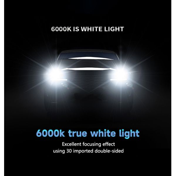 120W Per Pair H1 12000LM Super Bright LED Headlight Bulb 6500K Canbus Auto Lamp Plug & Play for Cars SUVs Trucks 12V-24V OEM