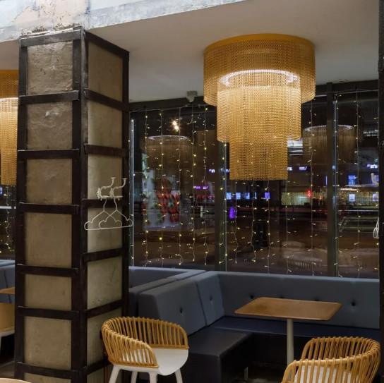 Decorative Aluminium Fly Door Curtain Lightweight Industrial Chain Curtains