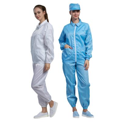 Cleanroom ESD Suit 10e6-10e9 Ohm Anti-Static Washable Coverall