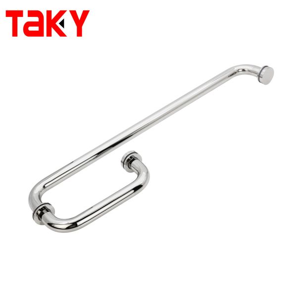 Wholesale Round Tube Shower Handle G Type Glass Door Handle Bathroom Handle