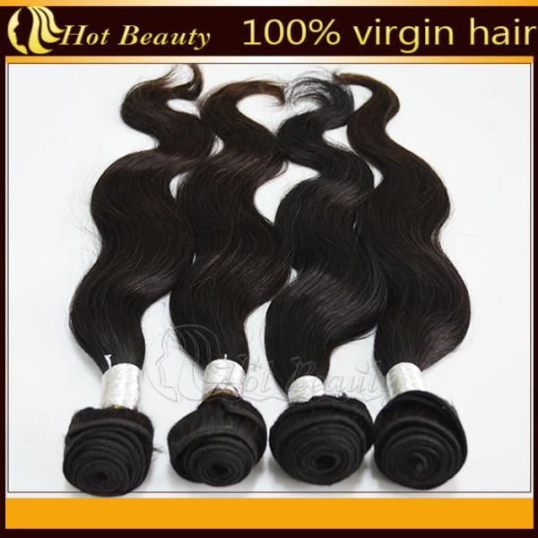 Peruvian Virgin Straight Wavy Human Hair Extensions 10-32Tangle-Free