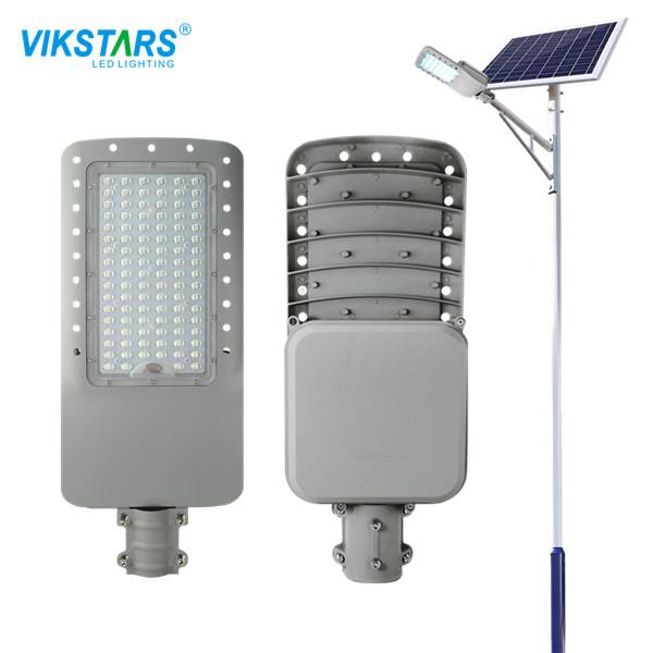 11.1V 40AH LED Solar Street Lights 2.4G Remote Controller Dia 60mm Pole