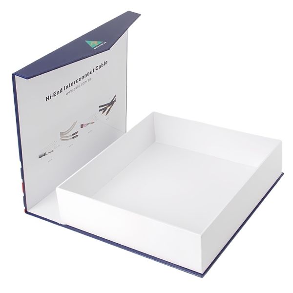 Flip Cover Magnetic Cardboard Box With Printed Logo High Capacity And Hardness