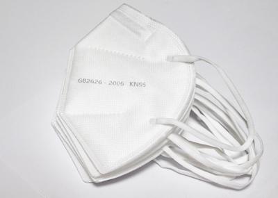 White Disposable KN95 Mask Non Woven 3 Ply Dust Mask High Breathability