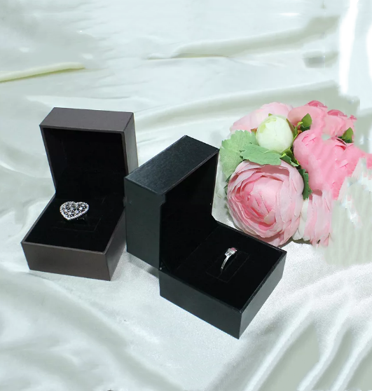 Восхитительная коробка упаковки ISO9001 ювелирных изделий Leatherette коробки PU кожаная