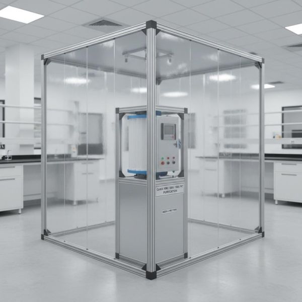 Softwall Clean Room Modular Clean Room with Class 1000/ISO5/ISO6/ISO7 Purification Freestanding Or Wall Mounted and HEPA Filter And Prefilter