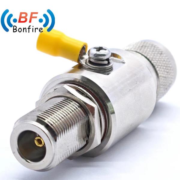 6000MHz Female Coaxial RF Connector UHF Female to Female So239 Jack Cable Lightning Surge Protector Pl259 Jack Lightning Arrester