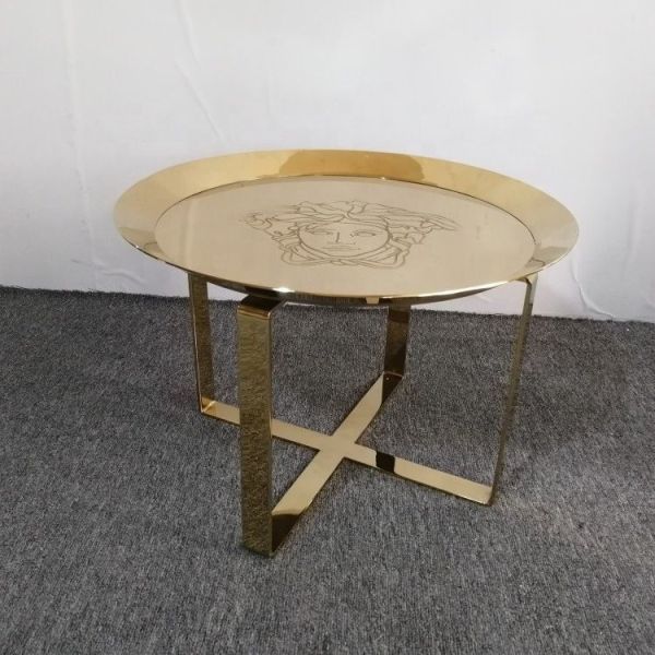 Минималистская подгонянная нержавеющая сталь журнального стола, таблица центра титана итальянская мраморная