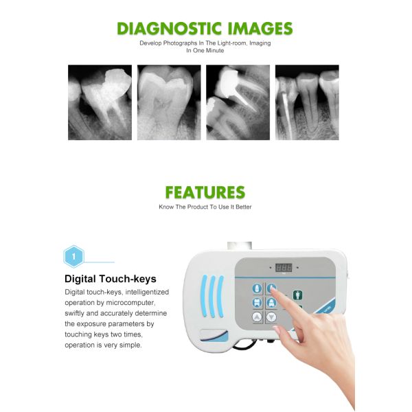Панорамный блок рентгеновского оборудования цифров кс установленный стеной зубоврачебный