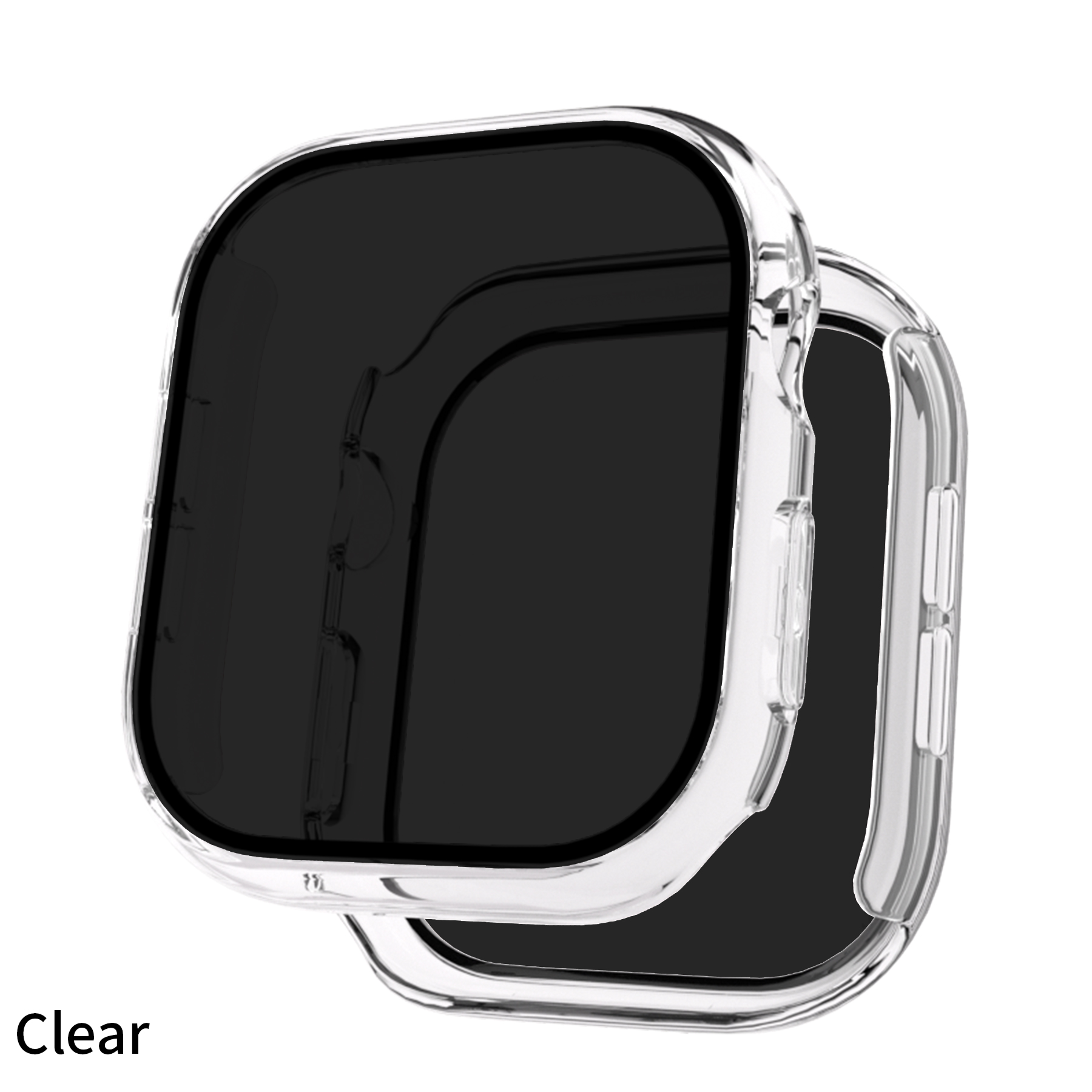 Eraysun Electroplating Anti-peeping Shell Film Integrated for Apple Watch Series10 42mm 46mm Protector Watch Case