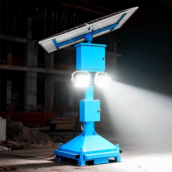 Solar Surveillance Tower Reliable Mobile Lighting Tower Parking Lots Security Solar Powered Lighting Towers