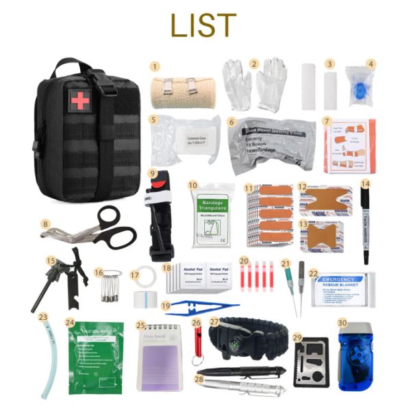 боя бортовой аптечки сумки скорой помощи 600D Оксфорда сумка на открытом воздухе индивидуальная тактическая
