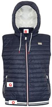 Pill Resistant Mens Woven Jacket  , 100% Nylon Mens Woven Vest 330g/m2 Thickness