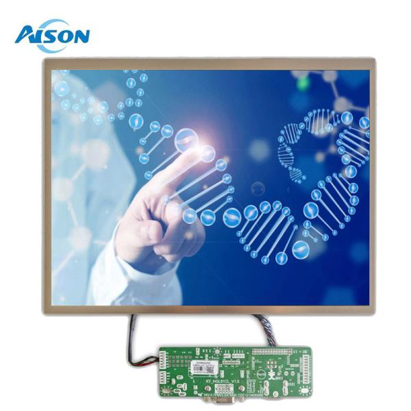 1024x768 Affichage LCD industriel 650 cd/m2 Panneau IPS TFT 12,1 pouces Pour une application industrielle