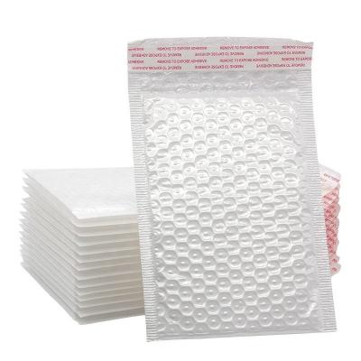 White Plastic Pearlescent Film Bubble Mailing Bag Self-Adhesive Waterproof Custom Size