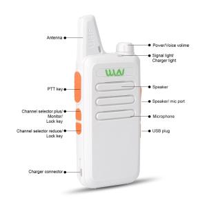 16 Walkietalkie Handheld da frequência ultraelevada da maneira 5W 1500Mah dos