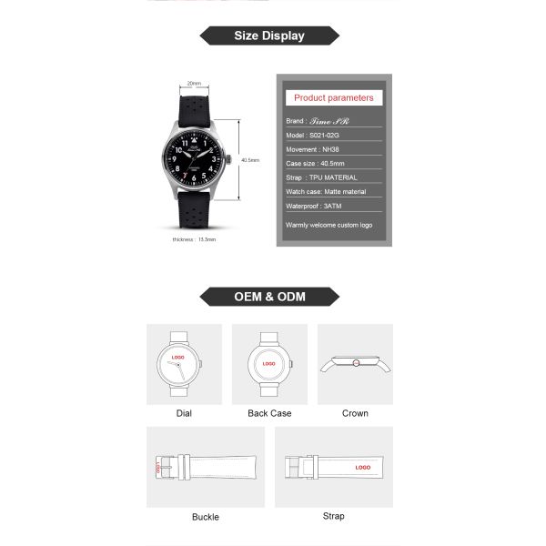 NH38 Men's Automatic Mechanical Watch