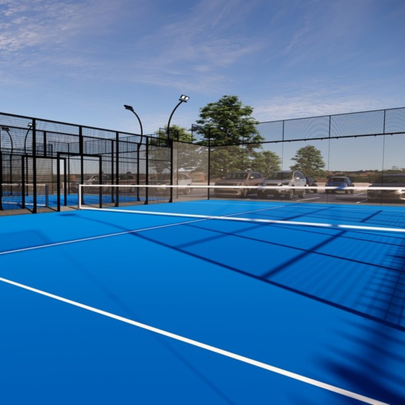 Sports Panoramic Padel Court Canchas De Padel Outdoor Paddle Tennis Court
