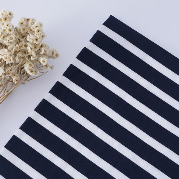 Tecido de algodão puro de camisola respirável absorvente de material listrado para camisola