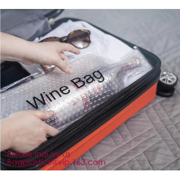 Reusable protector cover holder bag,protector plastic bubble bags for wine bottles wine bottle cover, BIODEGRADALE, ECO