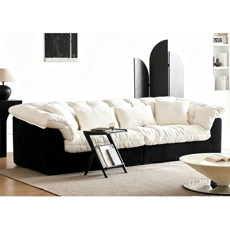 Hotel Villa Custom Luxury Full Leather Sofa 4 Seater  for Hospitality Spaces