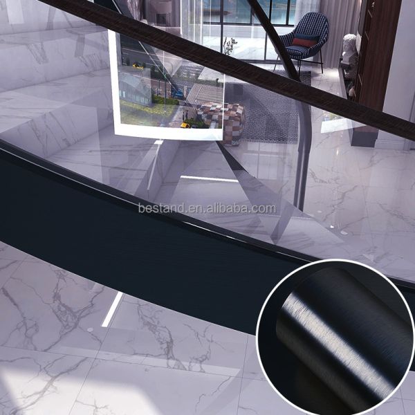 Classic Geometric Pattern Kitchen Stickers Waterproof Oilproof Metallic Wall Sticker Protect Desktop PVC Self-adhesive Paper