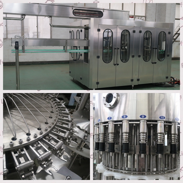 Silver 3 In 1 Filling Machine With High Pressure Pneumatic Action System