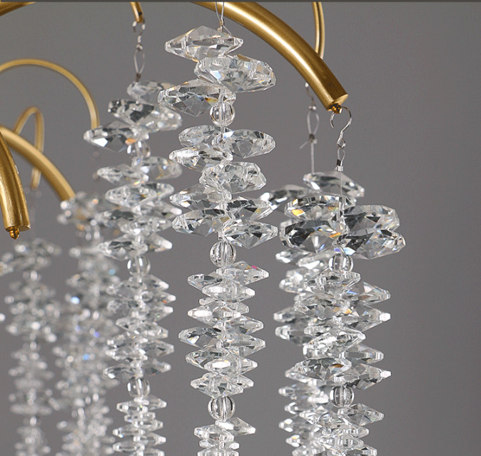 Украшение светов люстры современного искусства стеклянное привесное